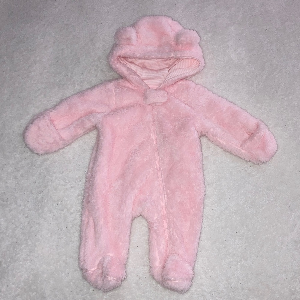 #65. Carter’s Just One You - Baby Bear Pram in Cozy Pink Fleece